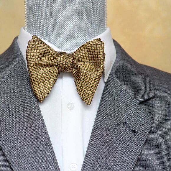 Men's Self-tied Bow Tie 100%Silk Big Butterfly S656 Gift Box - Picture 13 of 16